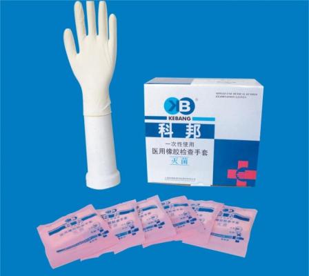 一次性使用醫(yī)用橡膠檢查手套（滅菌、有粉）